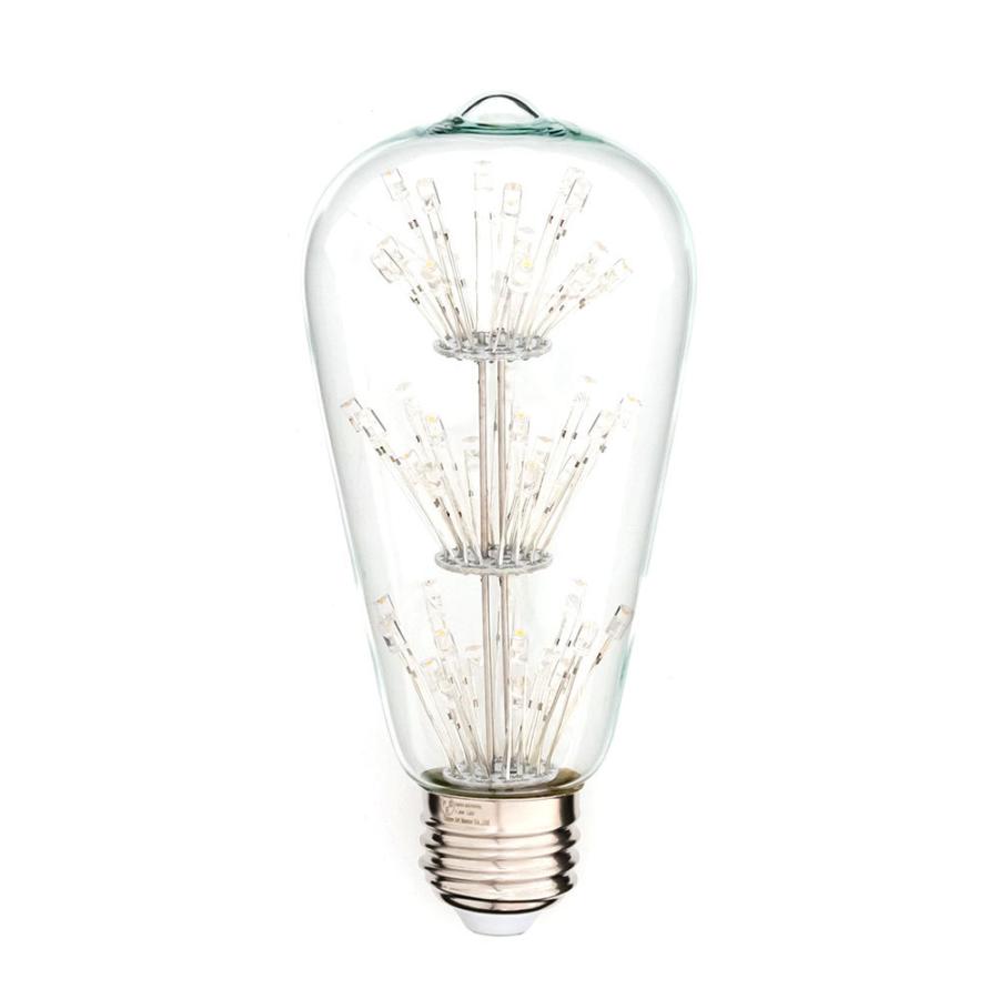 LED電球 レトロ ランプ エジソン LED 電球 球 ナス型 電球色 直径6.4cm E26 クリア フィラメント 裸電球 照明 おしゃれ ペンダント ライト 省エネ エコ 94626 | ブランド登録なし | 09