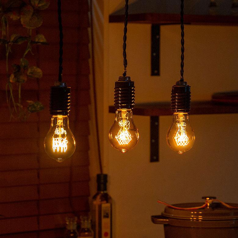 白熱電球 レトロ ランプ エジソン LED 電球 球 梨型 電球色 直径6cm E26 アンバー フィラメント 裸電球 照明 おしゃれ ペンダント ライト 省エネ エコ 94629 | ブランド登録なし | 05