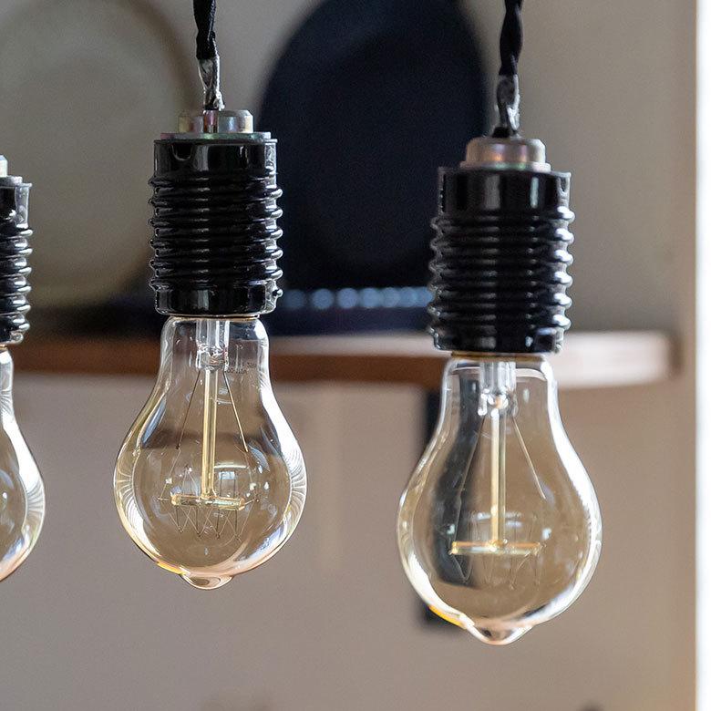 白熱電球 レトロ ランプ エジソン LED 電球 球 梨型 電球色 直径6cm E26 アンバー フィラメント 裸電球 照明 おしゃれ ペンダント ライト 省エネ エコ 94629 | ブランド登録なし | 06