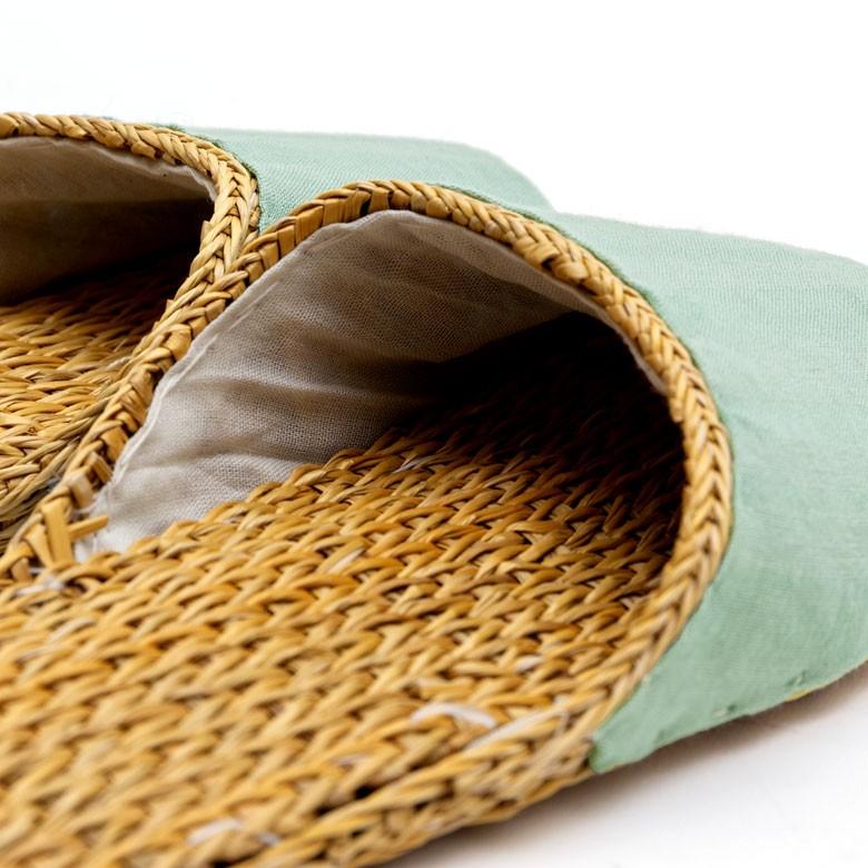 スリッパ ルームシューズ  ムギワラ リネン かわいい おしゃれ 無地 レディース ナチュラル 室内履き 涼しい 94719 | ブランド登録なし | 13