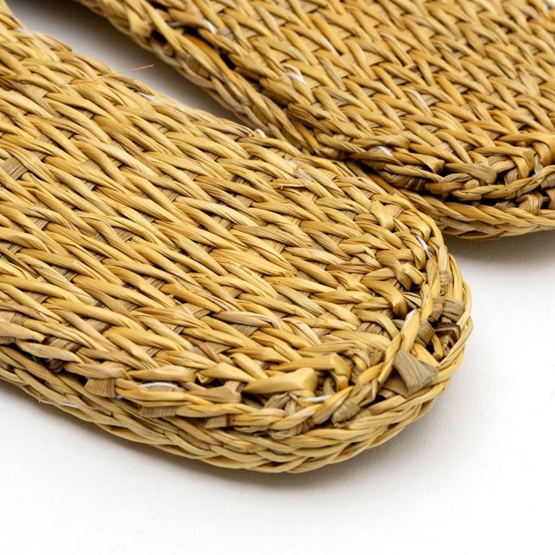 スリッパ ルームシューズ  ムギワラ リネン かわいい おしゃれ 無地 レディース ナチュラル 室内履き 涼しい 94719 | ブランド登録なし | 14