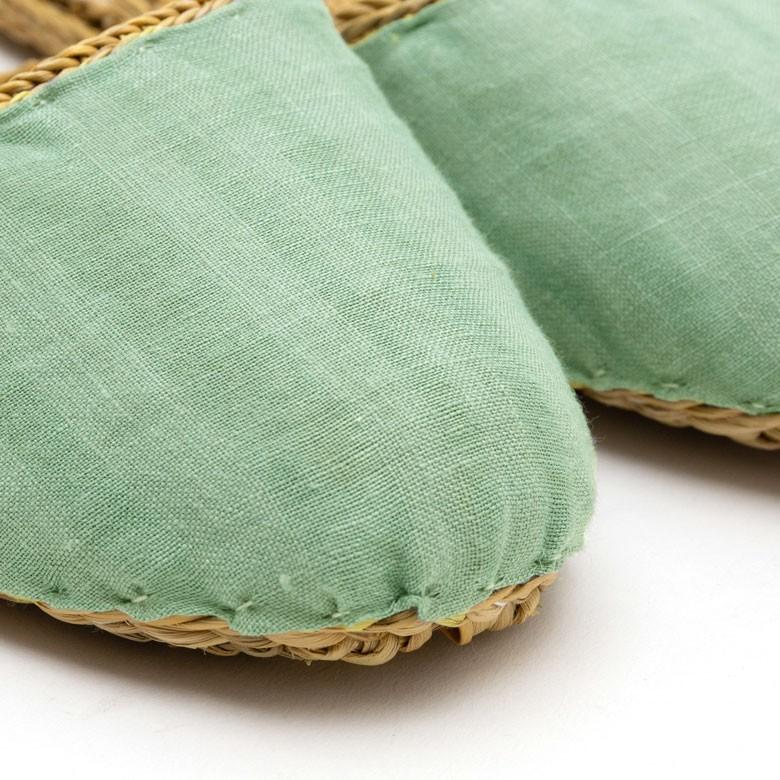 スリッパ ルームシューズ  ムギワラ リネン かわいい おしゃれ 無地 レディース ナチュラル 室内履き 涼しい 94719 | ブランド登録なし | 15