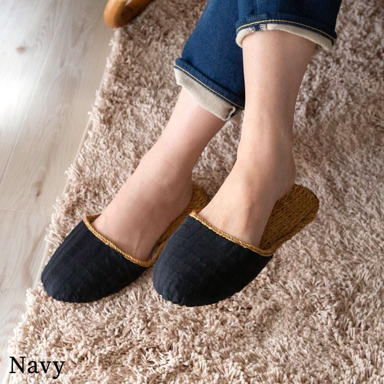 スリッパ ルームシューズ  ムギワラ リネン かわいい おしゃれ 無地 レディース ナチュラル 室内履き 涼しい 94719 | ブランド登録なし | 10