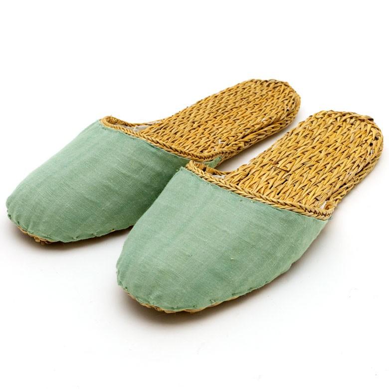 スリッパ ルームシューズ  ムギワラ リネン かわいい おしゃれ 無地 レディース ナチュラル 室内履き 涼しい 94719 | ブランド登録なし | 12