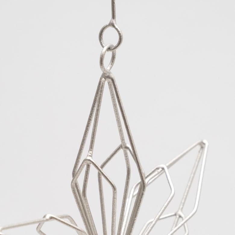 オーナメント アイアン ワイヤー 花型 ゴールド シルバー 幅10cm クリスマスデコレーション デコレーション 飾り おしゃれ 北欧 かわいい クリスマス雑貨 94725 | ブランド登録なし | 01