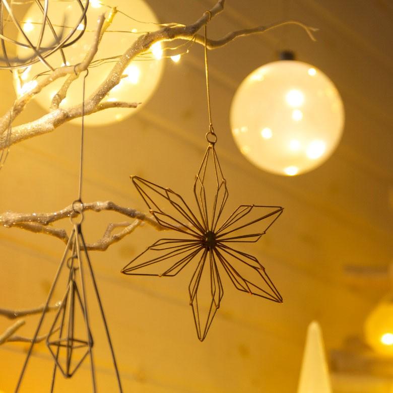 オーナメント アイアン ワイヤー 花型 ゴールド シルバー 幅10cm クリスマスデコレーション デコレーション 飾り おしゃれ 北欧 かわいい クリスマス雑貨 94725 | ブランド登録なし | 10