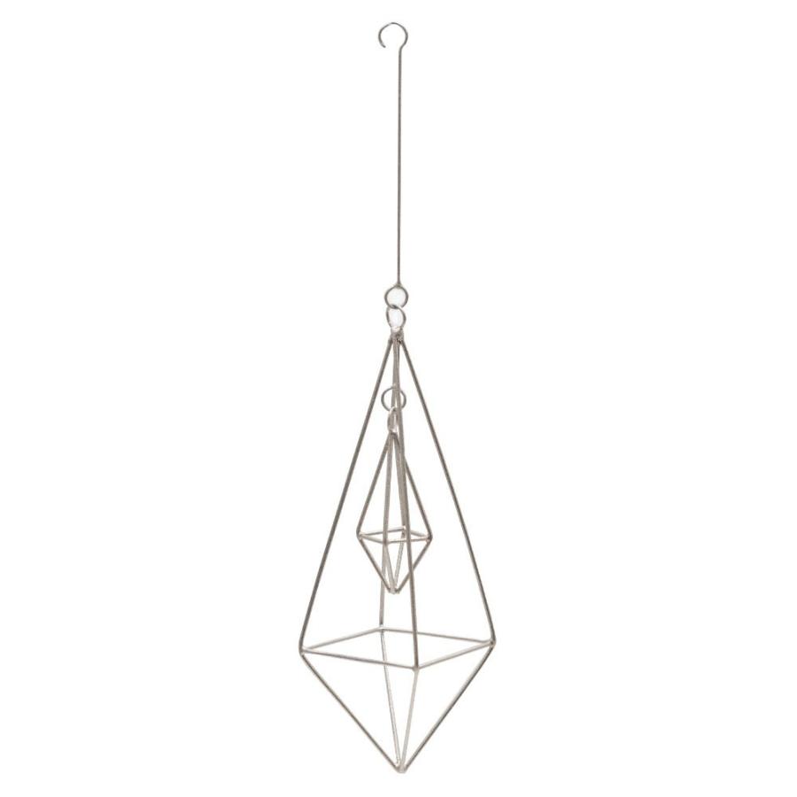 オーナメント アイアン 金属 ワイヤー 多面体 ゴールド シルバー 長さ14cm クリスマスデコレーション デコレーション 飾り おしゃれ 北欧 クリスマス雑貨 94726 | ブランド登録なし | 14