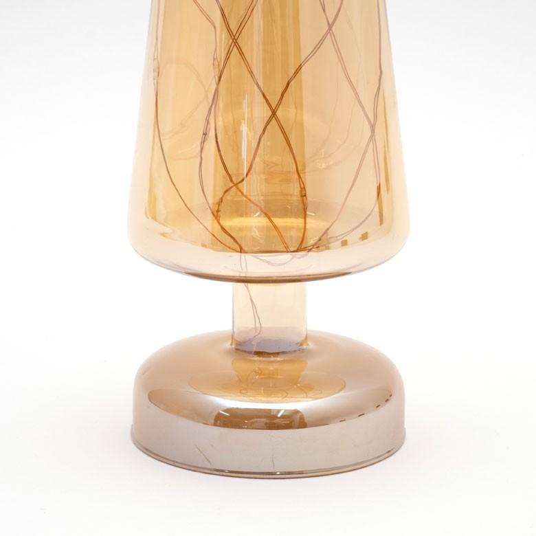 オブジェ ツリー型 ガラス LEDライト付き 高さ40cm 直径9cm クリスマスツリー 照明 ライト 半透明 デコレーション おしゃれ かわいい クリスマス雑貨 94729 | ブランド登録なし | 07