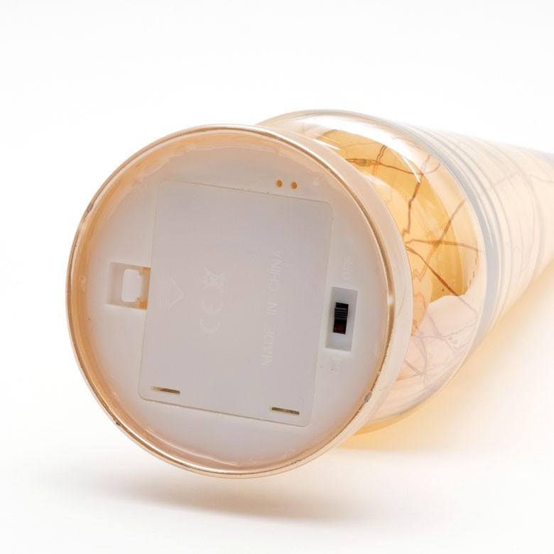 オブジェ ツリー型 ガラス LEDライト付き 高さ40cm 直径9cm クリスマスツリー 照明 ライト 半透明 デコレーション おしゃれ かわいい クリスマス雑貨 94729 | ブランド登録なし | 08