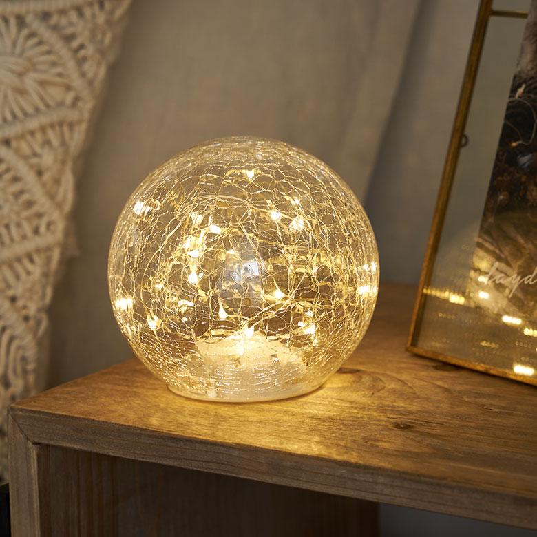 ガラス ドーム LED ライト Sサイズ 電飾 ボール型 雪の家 イルミネーション 電池式 おしゃれ 照明 オブジェ 置物 リビング インテリア 北欧 雑貨 西海岸 94737 | ブランド登録なし | 07