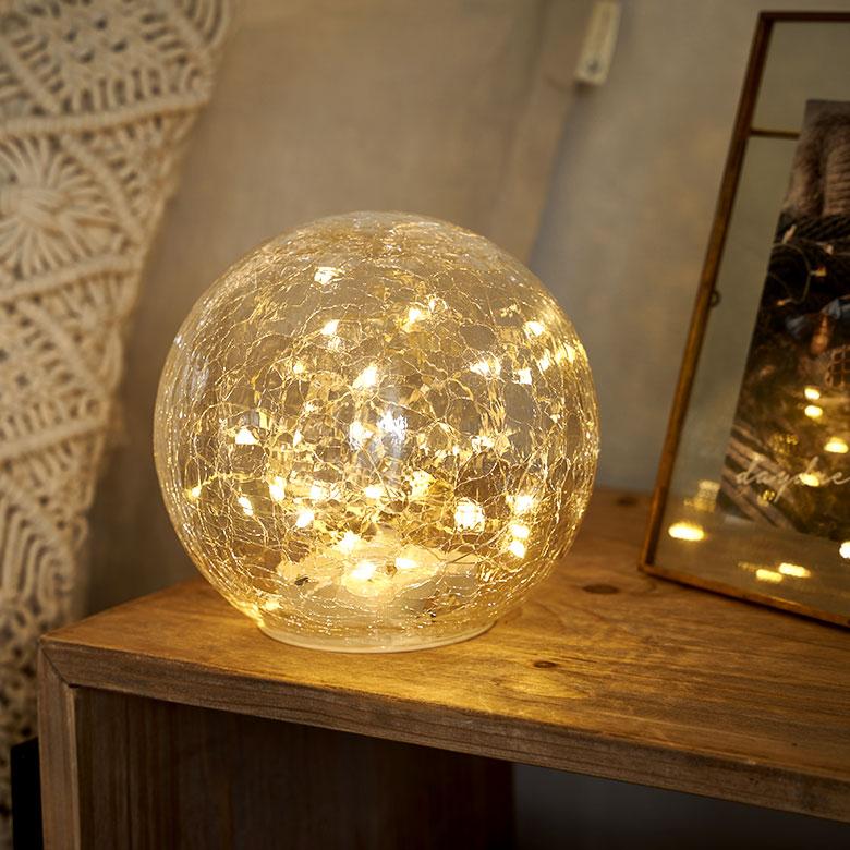 ガラス ドーム LED ライト Lサイズ 電飾 ボール型 雪の家 イルミネーション 電池式 おしゃれ 照明 オブジェ 置物 リビング インテリア 北欧 雑貨 西海岸 94738 | ブランド登録なし | 10