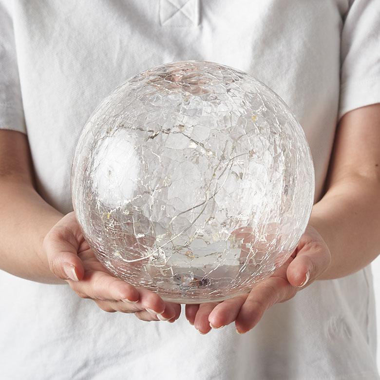 ガラス ドーム LED ライト Lサイズ 電飾 ボール型 雪の家 イルミネーション 電池式 おしゃれ 照明 オブジェ 置物 リビング インテリア 北欧 雑貨 西海岸 94738 | ブランド登録なし | 13