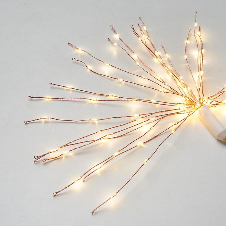 LED ライト クリスマス 電飾 ガーランド 50cm イルミネーション 電池式 直径 24cm デコレーション オブジェ ハロウィン パーティー 誕生日 雑貨 西海岸 94740 | ブランド登録なし | 16