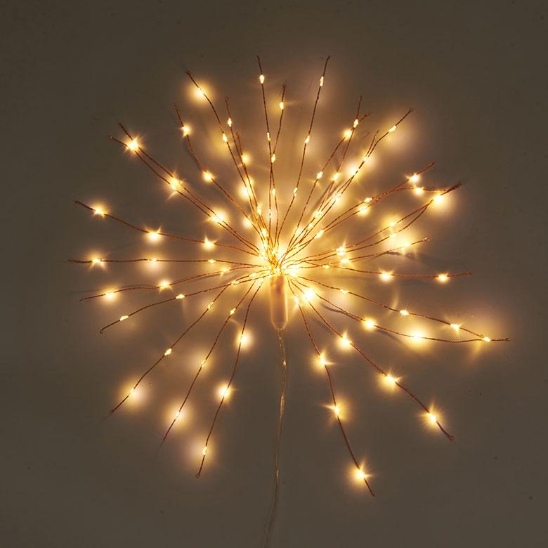 LED ライト クリスマス 電飾 ガーランド 50cm イルミネーション 電池式 直径 24cm デコレーション オブジェ ハロウィン パーティー 誕生日 雑貨 西海岸 94740 | ブランド登録なし | 17