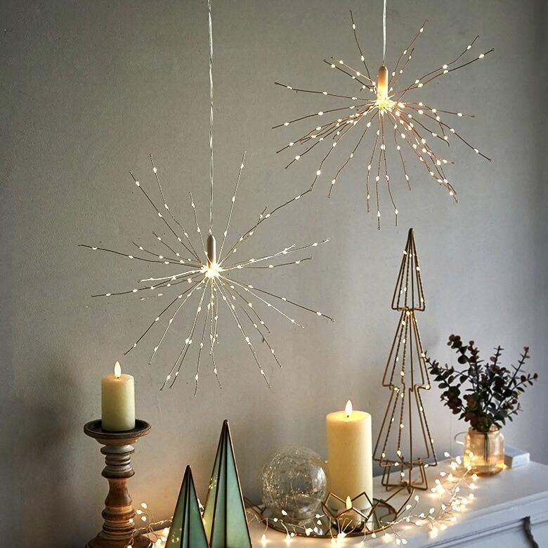 LED ライト クリスマス 電飾 ガーランド 50cm イルミネーション 電池式 直径 24cm デコレーション オブジェ ハロウィン パーティー 誕生日 雑貨 西海岸 94740 | ブランド登録なし | 03