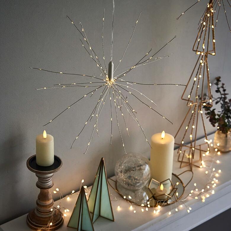 LED ライト クリスマス 電飾 ガーランド 50cm イルミネーション 電池式 直径 24cm デコレーション オブジェ ハロウィン パーティー 誕生日 雑貨 西海岸 94740 | ブランド登録なし | 05