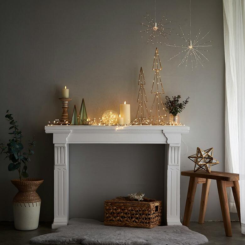 LED ライト クリスマス 電飾 ガーランド 50cm イルミネーション 電池式 直径 24cm デコレーション オブジェ ハロウィン パーティー 誕生日 雑貨 西海岸 94740 | ブランド登録なし | 06