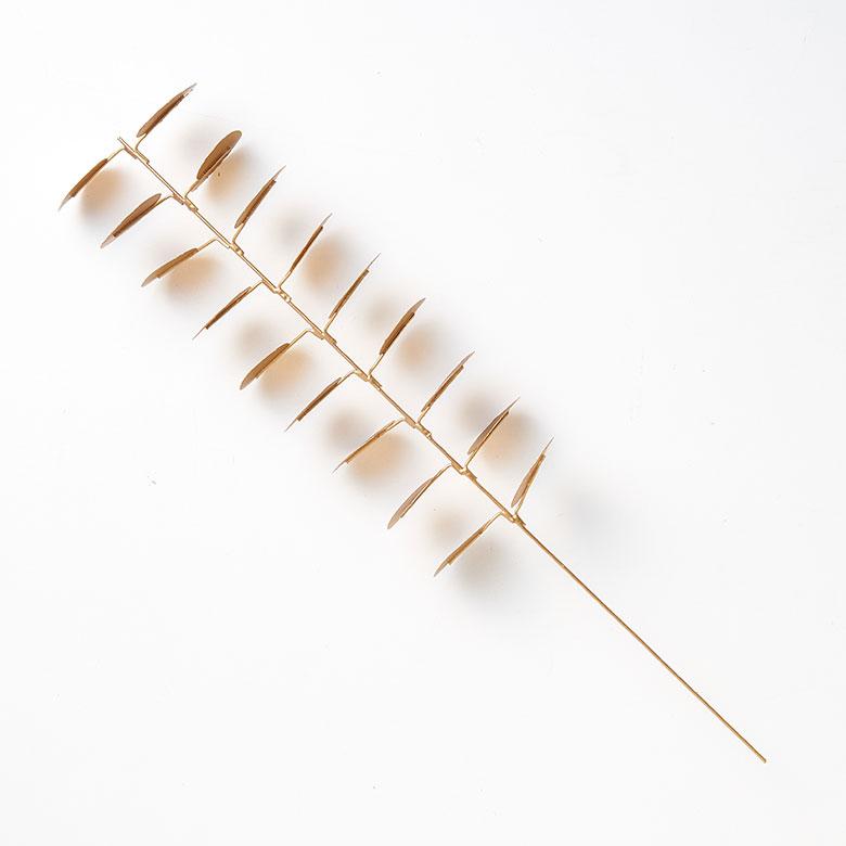 フェイク グリーン ユーカリ 枝 造花 約 W 7cm D 6cm H 32cm ブリキ ゴールド おしゃれ クリスマス デコレーション インテリア パーティー 雑貨 西海岸 94744 | ブランド登録なし | 15