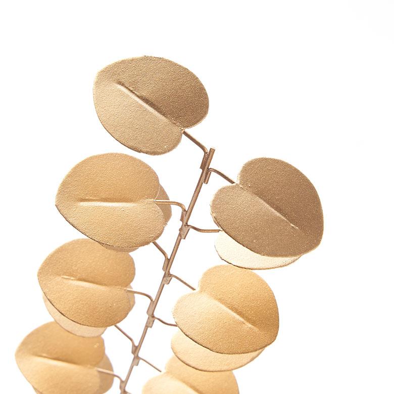 フェイク グリーン ユーカリ 枝 造花 約 W 7cm D 6cm H 32cm ブリキ ゴールド おしゃれ クリスマス デコレーション インテリア パーティー 雑貨 西海岸 94744 | ブランド登録なし | 17