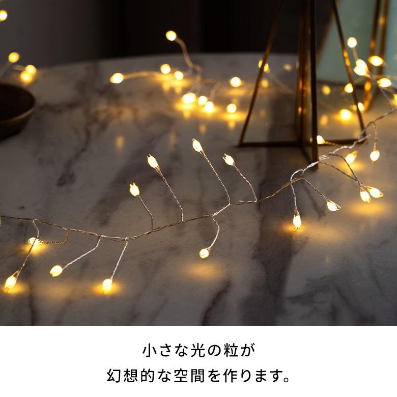 LED ライト クリスマス 電飾 ワイヤー 250cm 2.5m タイマー リモコン付き イルミネーション USB デコレーション インテリア おしゃれ 北欧 雑貨 西海岸 94746 | ブランド登録なし | 04