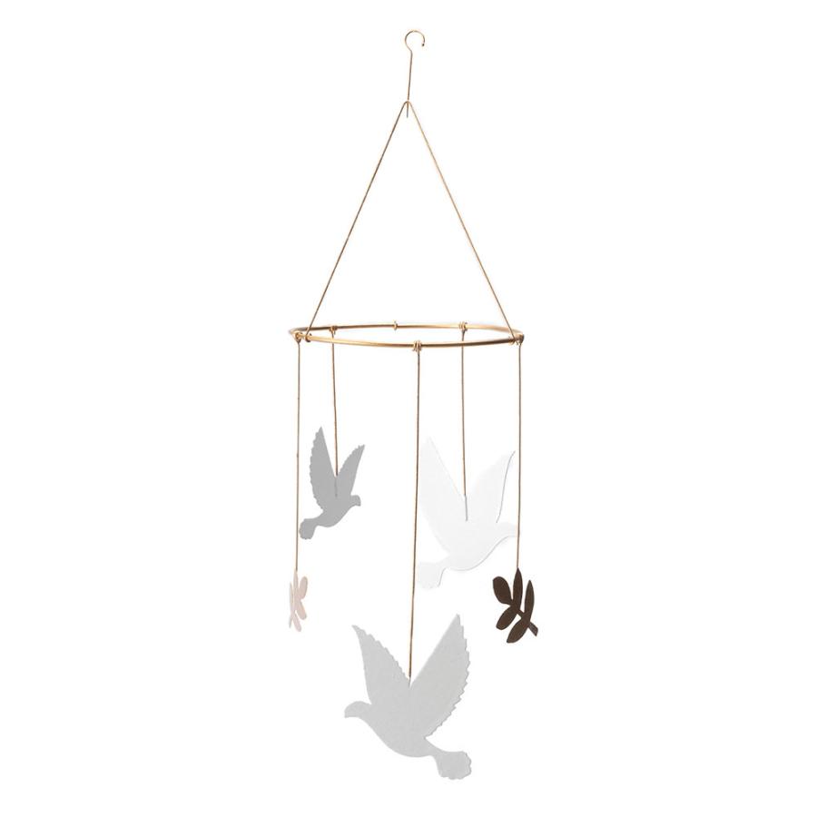 モビール ハト オリーブ オーナメント ブリキ 約 直径 10cm 高さ 28cm クリスマス 装飾 飾り 吊り下げ デコレーション おしゃれ 北欧 雑貨 西海岸 94749 | ブランド登録なし | 13