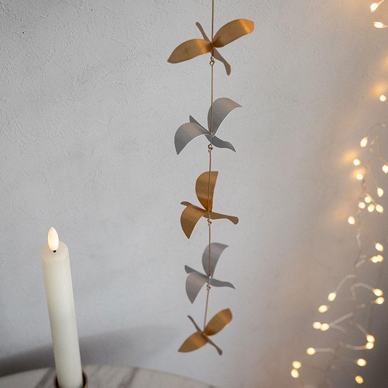 ガーランド 鳩 ハト オーナメント ブリキ 約 幅 5cm 高さ 37.5cm クリスマス 装飾 飾り 吊り下げ デコレーション おしゃれ 北欧 雑貨 西海岸 94750 | ブランド登録なし | 05