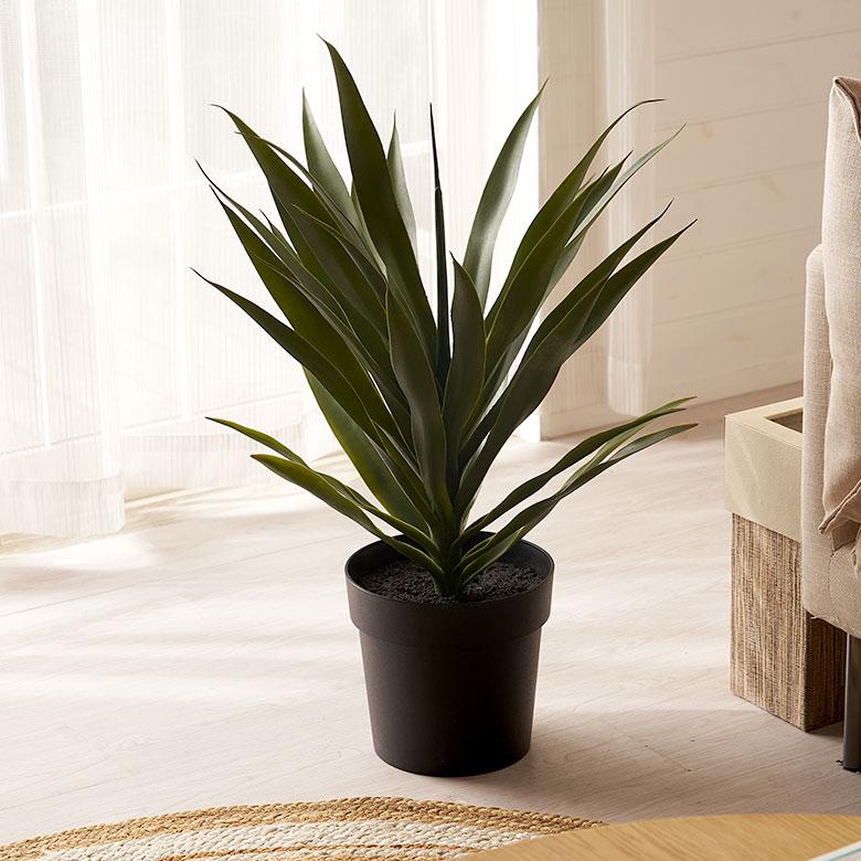 フェイク グリーン アガベ 高さ 70cm 人工 観葉 植物 花 多肉 プランツ オブジェ 造花 アート ディスプレイ おしゃれ 北欧 店舗 インテリア 西海岸 94753 | ブランド登録なし