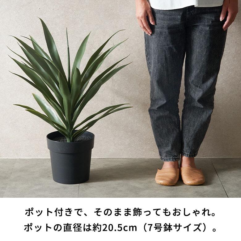 フェイク グリーン アガベ 高さ 70cm 人工 観葉 植物 花 多肉 プランツ オブジェ 造花 アート ディスプレイ おしゃれ 北欧 店舗 インテリア 西海岸 94753 | ブランド登録なし | 04