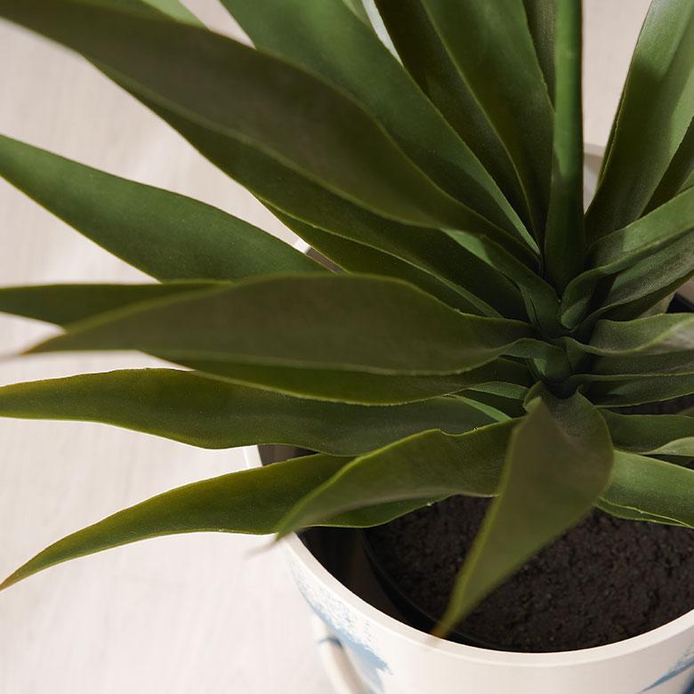 フェイク グリーン アガベ 高さ 70cm 人工 観葉 植物 花 多肉 プランツ オブジェ 造花 アート ディスプレイ おしゃれ 北欧 店舗 インテリア 西海岸 94753 | ブランド登録なし | 07