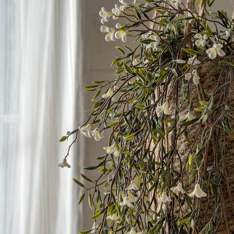 フェイク グリーン ホワイト フラワー 観葉 植物 アーティフィシャル 造花 アート ハンギング ブッシュ リゾート おしゃれ 北欧 インテリア 雑貨 西海岸 94762 | ブランド登録なし | 06