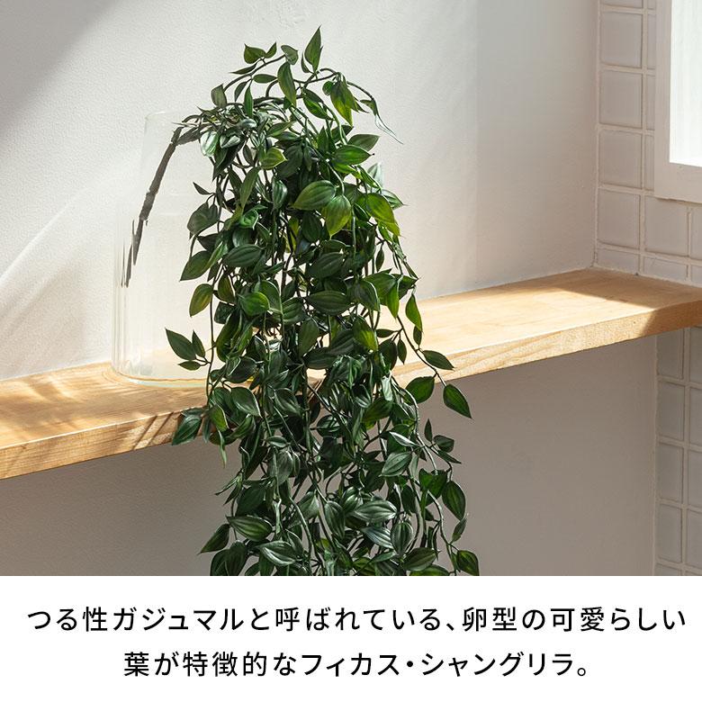 フェイク グリーン フィカス 観葉 植物 アーティフィシャル 造花 アート ハンギング ブッシュ リゾート おしゃれ 北欧 インテリア 雑貨 西海岸 94763 | ブランド登録なし | 03