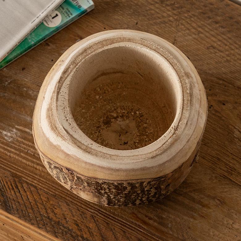 プランター カバー 鉢 天然 木 製 ウッド 約 直径 20cm 底穴なし 防水インナー 3.5号 植物 フラワー リゾート おしゃれ 北欧 インテリア 雑貨 西海岸 94766 | ブランド登録なし | 10