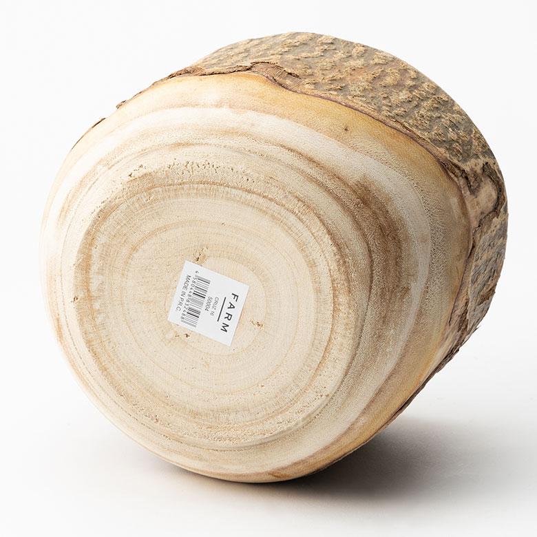 プランター カバー 鉢 天然 木 製 ウッド 約 直径 20cm 底穴なし 防水インナー 3.5号 植物 フラワー リゾート おしゃれ 北欧 インテリア 雑貨 西海岸 94766 | ブランド登録なし | 14