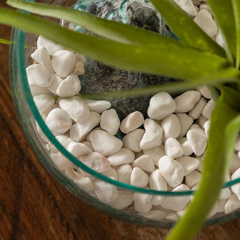 マルチング ストーン 天然石 300g 化粧 石 飾り カバー 鉢土 隠し