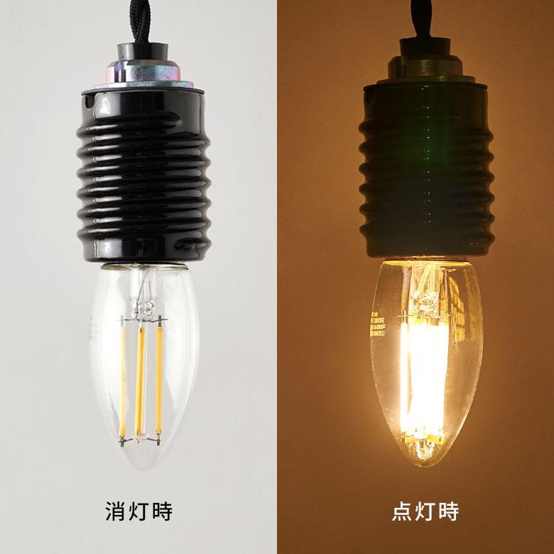 LED 電球 E26 40W 相当 440 ルーメン lm クリア 電球色 シャンデリア 省エネ 節電 長寿命 ライト 照明 天井 おしゃれ 北欧 雑貨 インテリア 西海岸 94773 | ブランド登録なし | 10