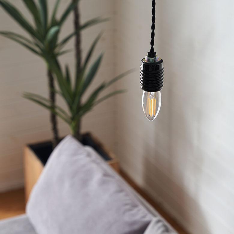 LED 電球 E26 40W 相当 440 ルーメン lm クリア 電球色 シャンデリア 省エネ 節電 長寿命 ライト 照明 天井 おしゃれ 北欧 雑貨 インテリア 西海岸 94773 | ブランド登録なし | 05