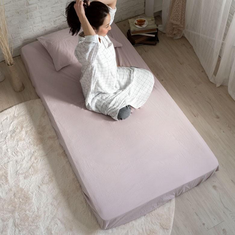 ボックスシーツ 綿100％ 日本製 シングル Sol Mane 綿100％ 日本製 無地 約100×200cm コットン ホテルライク シンプル 94801 | ブランド登録なし | 15