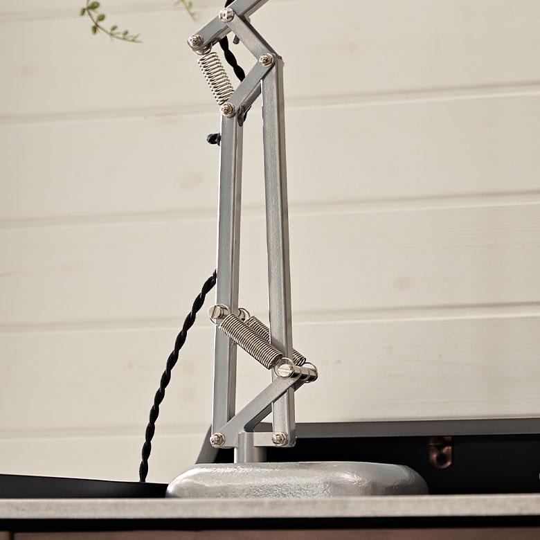 デスク ライト 照明 1灯 LED 対応 白熱球 付 E26 直径 17.3cm フロア ランプ ヴィンテージ 風 スイッチ おしゃれ 北欧 雑貨 インテリア 西海岸 94804 | HERMOSA | 14