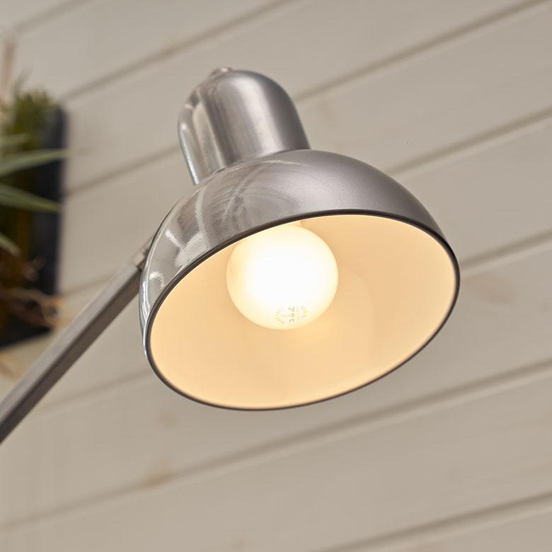 デスク ライト 照明 1灯 LED 対応 白熱球 付 E26 直径 17.3cm フロア ランプ ヴィンテージ 風 スイッチ おしゃれ 北欧 雑貨 インテリア 西海岸 94804 | HERMOSA | 12