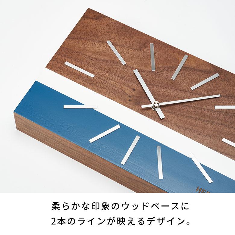 置き 時計 掛け アナログ クロック ウォール ウッド 木製 軽量 乾電池 レトロ ミッドセンチュリー 卓上 壁 おしゃれ 北欧 雑貨 インテリア 西海岸 94806 | HERMOSA | 15