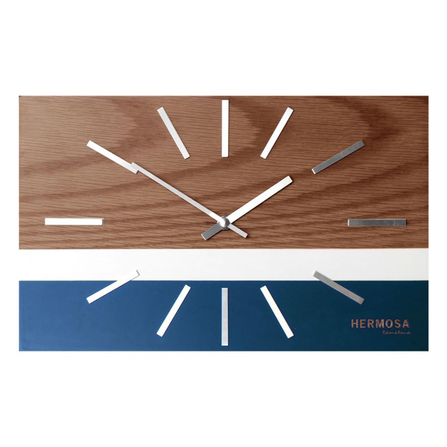 置き 時計 掛け アナログ クロック ウォール ウッド 木製 軽量 乾電池 レトロ ミッドセンチュリー 卓上 壁 おしゃれ 北欧 雑貨 インテリア 西海岸 94806 | HERMOSA | 22