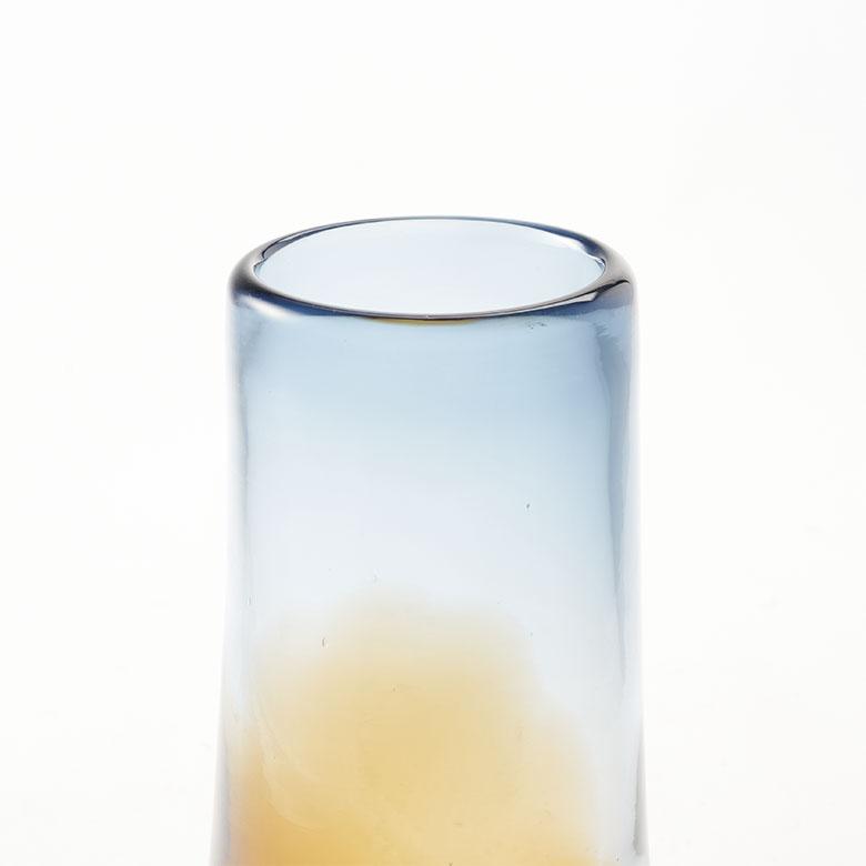 フラワー ベース 花 瓶 びん 水入れ 可 ブラウン ブルー ガラス 一輪挿し 花入 れ グリーン おしゃれ 北欧 リゾート カラフル インテリア 雑貨 西海岸風 94809 | ブランド登録なし | 09