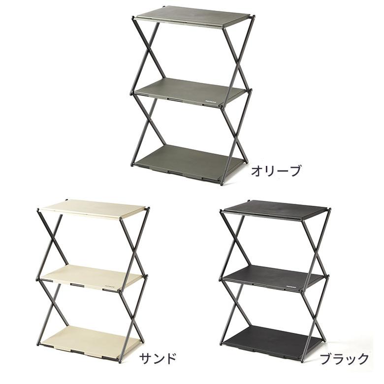 ラック テーブル 折りたたみ キャンプ アウトドア グランピング 3段 フィールド キャンピング フォールディング おしゃれ 雑貨 家具 インテリア 西海岸 94815 | ブランド登録なし | 19