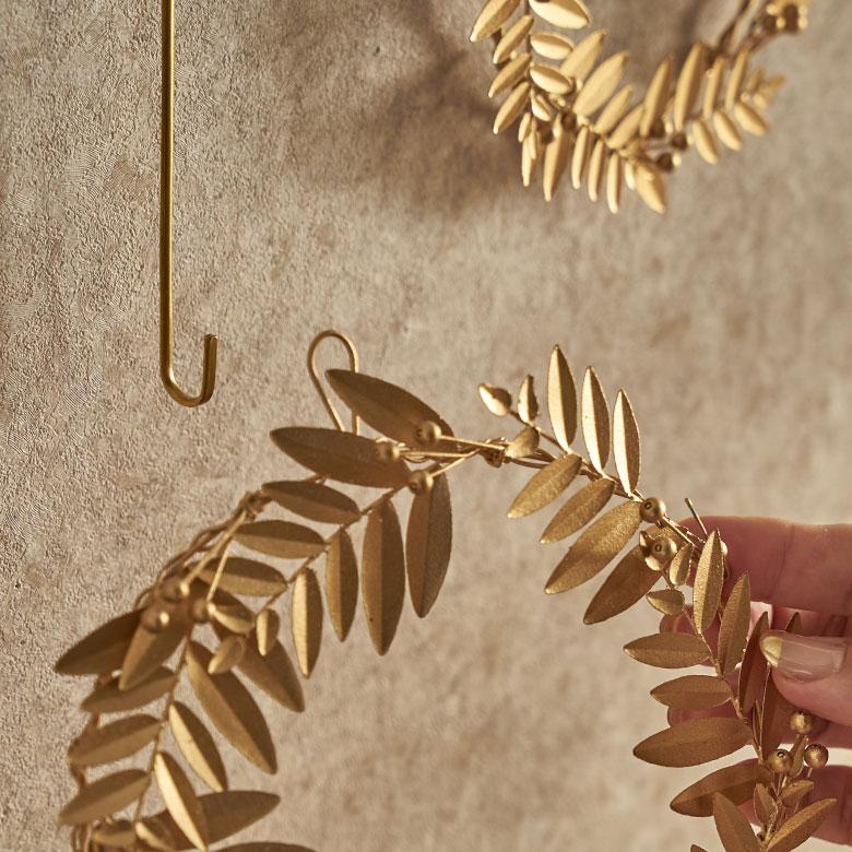 リースフック アンティーク 真鍮 クリスマス リース フック 玄関 ドア ブラス 40cm ドアフック ロング おしゃれ 北欧 リゾート 雑貨 インテリア 西海岸 94820 | ブランド登録なし | 03