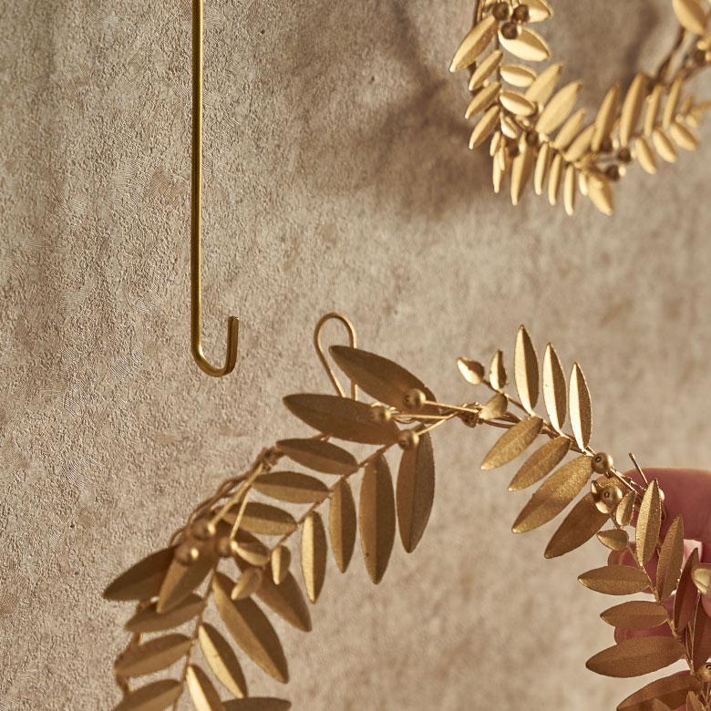 リースフック アンティーク 真鍮 クリスマス リース フック 玄関 ドア ブラス 25cm ドアフック ロング おしゃれ 北欧 リゾート 雑貨 インテリア 西海岸 94821 | ブランド登録なし | 03