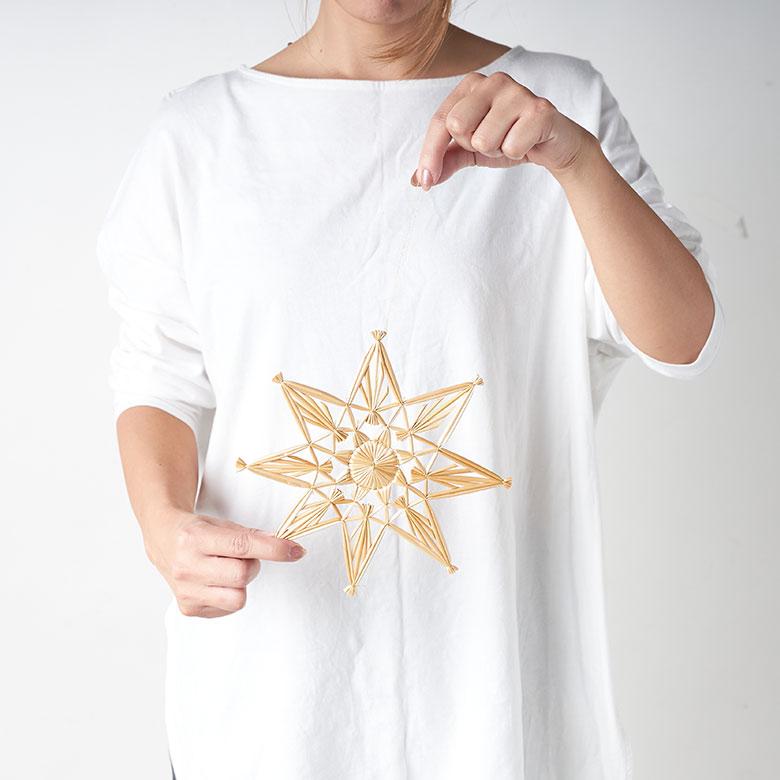 クリスマスオーナメント クリスマス オーナメント 星 ストロー クリスマス飾り 麦わら細工 ヒンメリ おしゃれ 北欧 リゾート 雑貨 インテリア 西海岸 94822 | ブランド登録なし | 12