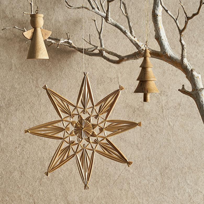 クリスマスオーナメント クリスマス オーナメント 星 ストロー クリスマス飾り 麦わら細工 ヒンメリ おしゃれ 北欧 リゾート 雑貨 インテリア 西海岸 94822 | ブランド登録なし | 06