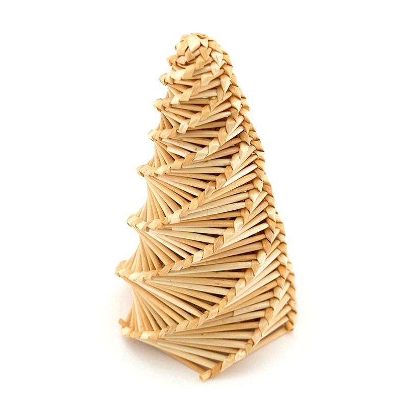 ツリー オブジェ クリスマス 飾り クリスマスツリー 卓上 高さ18cm 麦わら ストロー ミニツリー 置物 おしゃれ 北欧 リゾート 雑貨 インテリア 西海岸 94823 | ブランド登録なし | 11