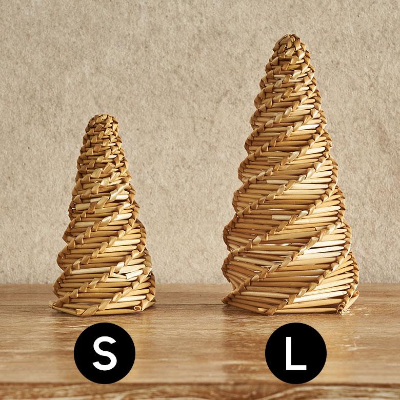 ツリー オブジェ クリスマス 飾り クリスマスツリー 卓上 高さ18cm 麦わら ストロー ミニツリー 置物 おしゃれ 北欧 リゾート 雑貨 インテリア 西海岸 94823 | ブランド登録なし | 13