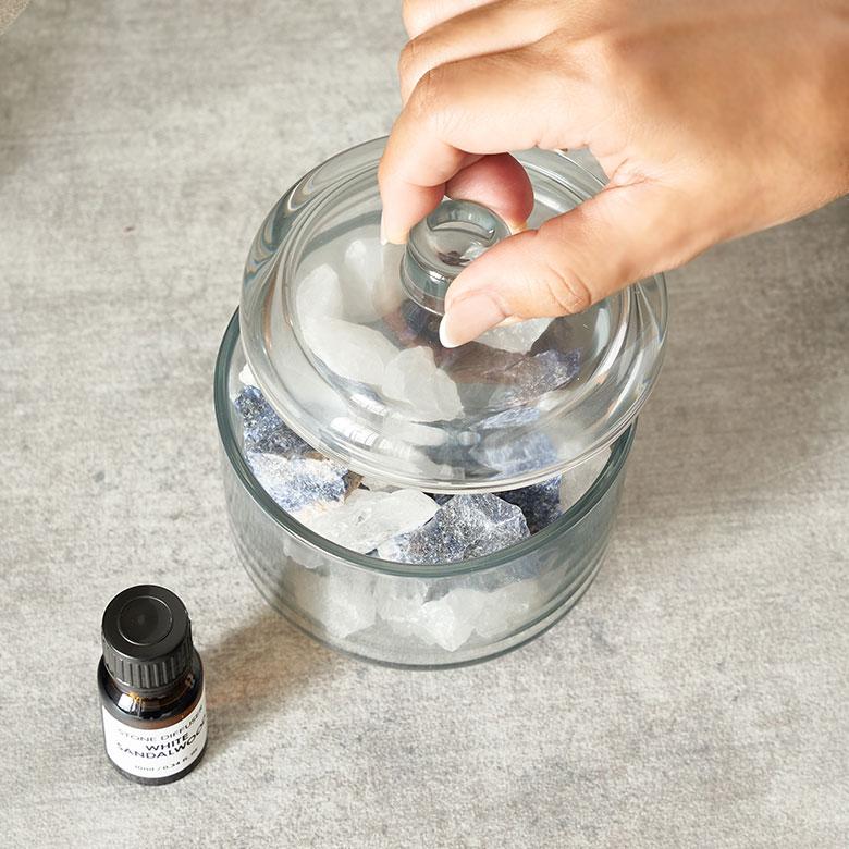 ストーン ディフューザー ルームフレグランス 部屋 フレグランス メンズ レディース 天然石 アロマ 玄関 香り 北欧 インテリア 雑貨 贈り物 西海岸風 94837 | ブランド登録なし | 09